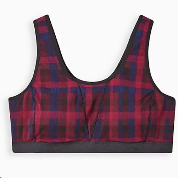 NWT TORRID Set of Two: Plaid Cotton Scoop Bra & Cotton High-Rise Brief - Sz 0X - Picture 5 of 7